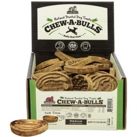 Redbarn Pet Products Chew-A-Bulls Chip Dental Dog Treats Medium - 45 count