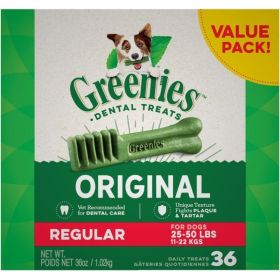 Greenies Regular Dental Dog Treats - 36 count