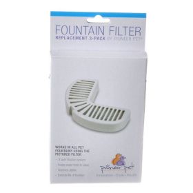 Pioneer Replacement Filters for Stainless Steel and Ceramic Fountains - 3 Pack