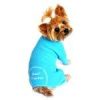 Sweet Dreams Thermal Dog Pajamas - Blue