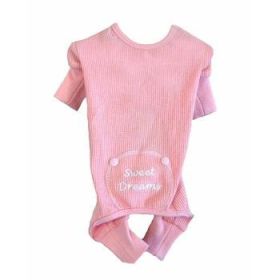 Sweet Dreams Thermal Dog Pajamas - Pink (Option: X-Small)