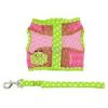 Cool Mesh Dog Harness Under the Sea Collection - Frog Green Dot and Pink