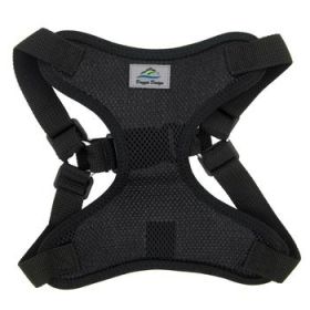 Wrap and Snap Choke Free Dog Harness by Doggie Design - Black (Option: X-Small)