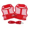 Cool Mesh Dog Harness with Leash - Solid Red