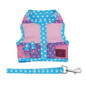 Cool Mesh Dog Harness Under the Sea Collection - Pink and Blue Flip Flop (Option: X-Small)