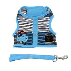 Cool Mesh Dog Harness Under the Sea Collection - Pirate Octopus Blue and Black (Option: Small)