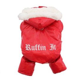 Ruffin It Dog Snowsuit Harness - Red (Option: Small)