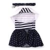 Nautical Dog Dress with Matching Leash