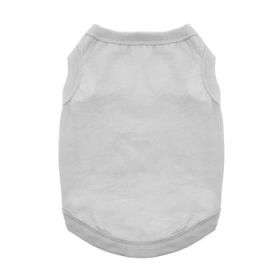 Cotton Dog Tank - Glacier Gray (Option: 3X-Large)