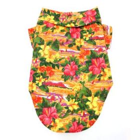 Hawaiian Camp Shirt - Sunset Hibiscus (Option: XX-Small)