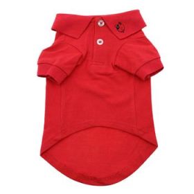 Solid Dog Polo - Flame Scarlet Red (Option: X-Small)