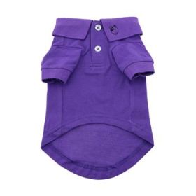 Solid Dog Polo - Ultra Violet (Option: X-Large)