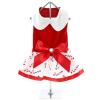 Holiday Dog Harness Dress - Candy Canes