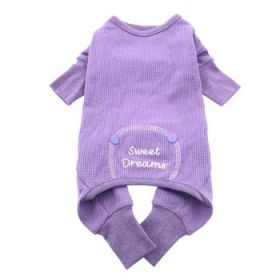 Sweet Dreams Thermal Dog Pajamas - Lilac (Option: 2X-Large)