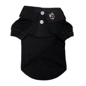 Solid Dog Polo - Jet Black (Option: Large)