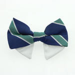 Universal Dog Bow Tie - Navy Blue and Green Stripe (Option: Type 1)