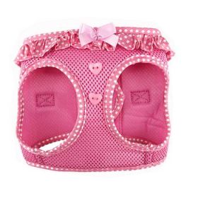 American River Choke Free Dog Harness Polka Dot Collection - Pink Polka Dot (Option: 3X-Large)