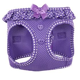 American River Choke Free Dog Harness Polka Dot Collection - Paisley Purple Polka Dot (Option: XX-Small)