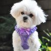 American River Choke Free Dog Harness Polka Dot Collection - Paisley Purple Polka Dot