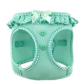 American River Choke Free Dog Harness Polka Dot Collection - Teal Polka Dot (Option: Medium)