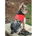 Gingerbread Fabric Harness with Matching Leash (Option: Large)