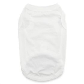 Cotton Dog Tank - White (Option: 3X-Large)