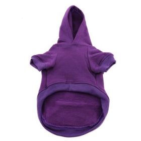 Flex-Fit Dog Hoodie - Purple (Option: Large)