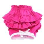 Ruffled Solid Pink Dog Panties (Option: X-Small)