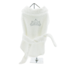 White Silver Tiara Cotton Dog Bathrobe by Doggie Design