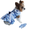 Blue Rose Harness Dress with Matching Leash