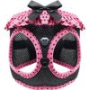 American River Choke Free Dog Harness Polka Dot Collection - Hot Pink and Black Polka Dot