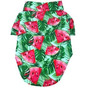 Hawaiian Camp Shirt - Juicy Watermelon (Option: Medium)