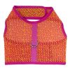 Active Mesh Dog Harness with Leash - Pink & Yellow