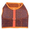 Active Mesh Dog Harness with Leash - Orange & Blue